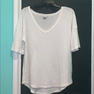 White ribbed tee!
